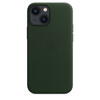 Husa de protectie Apple Leather Case with MagSafe pentru iPhone 13 mini, Sequoia Green