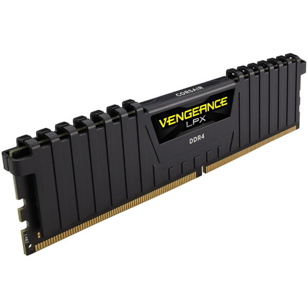 Memorie Corsair Vengeance LPX 8GB (1x8GB), DDR4, 3600MHz, CL18, 1.35V, Negru