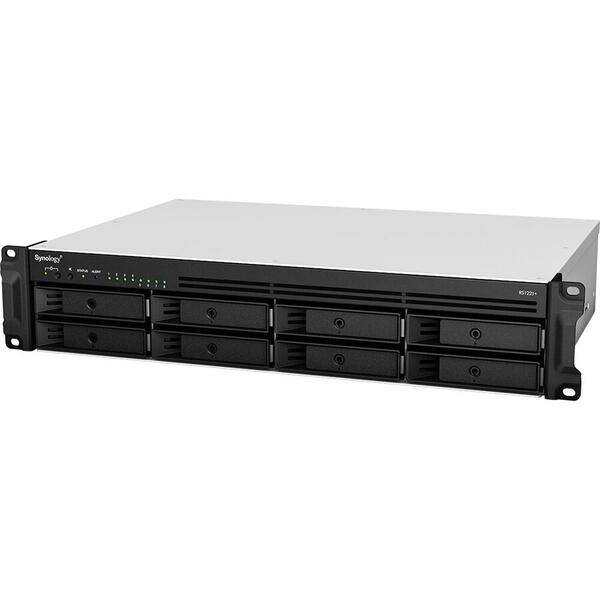 Network Attached Storage Synology RS1221+, 8-Bay, Procesor AMD RyzenTM V1500B 2.2GHz, 4GB DDR4