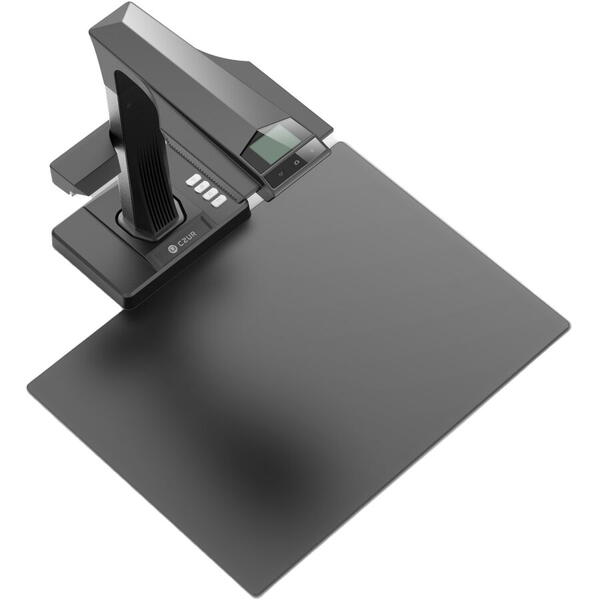 Scanner CZUR ET25 PRO, Senzor HD CMOS 25M pixeli, Iesire video HDMI 1080p, Software inteligent, Tehnologie OCR, Ecran TFT, Lumini laterale anti-glare