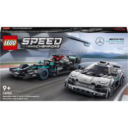 LEGO® Speed Champions - Mercedes-AMG F1 W12 E Performance si Mercedes-AMG Project One 76909, 564 piese
