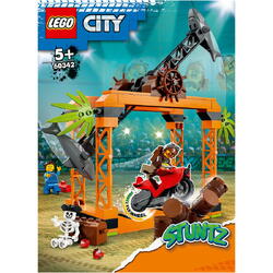 LEGO® City - Provocarea de cascadorii Atacul rechinului 60342, 122 piese