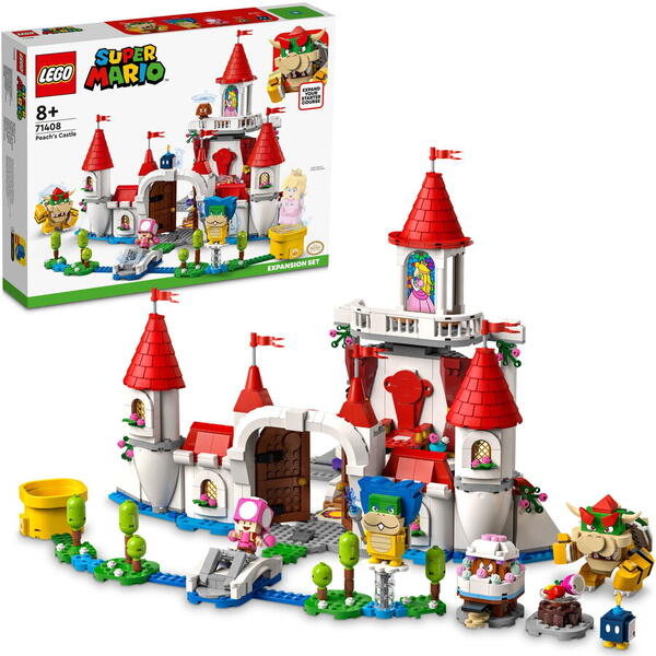 LEGO® Super Mario™ - Set de extindere - Castelul lui Peach 71408, 1216 piese