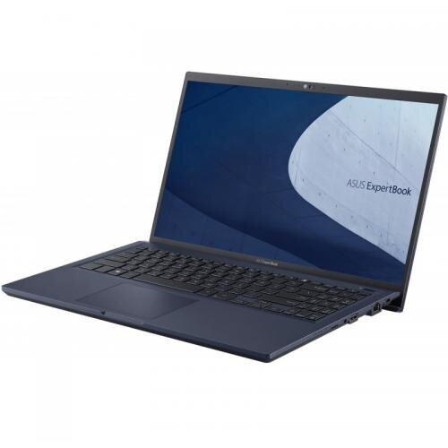 Laptop ASUS ExpertBook B1 B1500CEAE-BQ3225, 15.6 inch FHD, Intel Core i7-1165G7, 16GB RAM, 512GB SSD, Intel Iris Xe Graphics, Free DOS, Negru