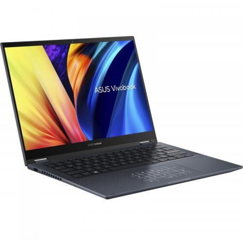 Laptop Asus VivoBook S 14 Flip TP3402ZA-LZ167W, 14 inch FHD+ Touch, Intel Core i3-1220P, 8GB RAM, 256GB SSD, Intel UHD Graphics, Windows 11 Home, Albastru