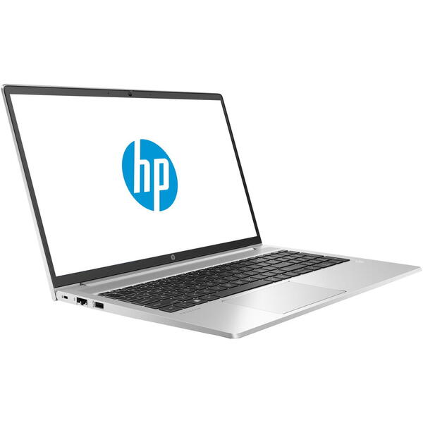 Laptop HP ProBook 450 G9 cu procesor Intel Core i7-1260P pana la 4.7 GHz, 15.6" Full HD, 16GB, 1TB SSD, Intel Iris Xe Graphics, FreeDOS, Silver