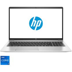 Laptop HP ProBook 450 G9 cu procesor Intel Core i7-1260P pana la 4.7 GHz, 15.6" Full HD, 16GB, 1TB SSD, Intel Iris Xe Graphics, FreeDOS, Silver