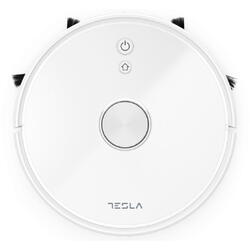 Aspirator robot Tesla VCR600W, 0.6 L, Wi-fi, Filtru HEPA, Navigatie Laser, Alb