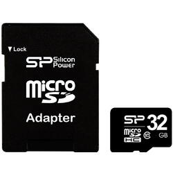 Card memorie Silicon-Power Micro SDHC 32GB Clasa 10 + Adaptor SD