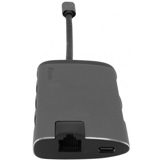 Hub Multiport Verbatim USB-C, 4K HDMI, USB 3.0, Card reader, Argintiu