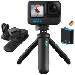 Camera Video Actiune GoPro H10B, Black + Bundle Accesorii