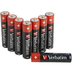 Baterii Verbatim, Alkaline, AAA, 8 buc, 49502