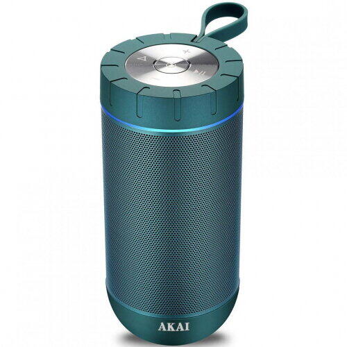 Boxa portabila Akai ABTSW-60, waterproof, Bluetooth, AUX, 20W, verde