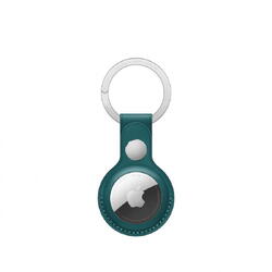 AirTag Leather Key Ring pentru AirTag Apple, Forest Green