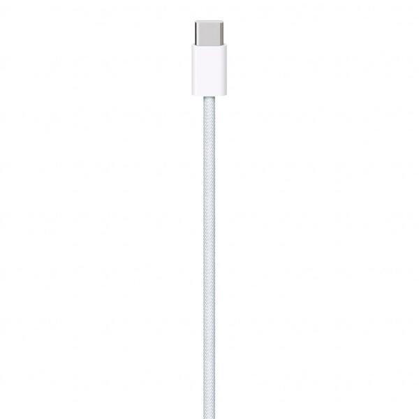 Cablu de date Apple USB-C Woven Charge Cable (1m), Alb