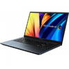 Laptop ASUS VivoBook Pro 15 M6500QC-L1072, 15.6 inch FHD, AMD Ryzen 7 5800H, 16GB RAM, 512GB SSD, nVidia GeForce RTX 3050 4GB, Free DOS, Albastru