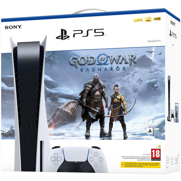Sony Consola PlayStation 5 + Joc PS5 God of War Ragnarok