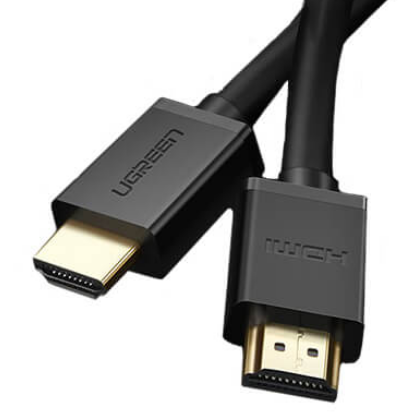 CABLU video Ugreen, "HD104" HDMI (T) la HDMI (T), rezolutie maxima 4K UHD (3840 x 2160) la 60 Hz, conectori auriti, 1m, negru "10106" (include TV 0.15 lei) - 6957303811069