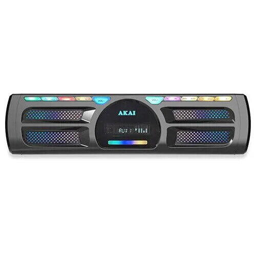 Sistem audio Akai DJ Dual Y3, Bluetooth, telecomanda, efecte de lumina LED, 400 W RMS