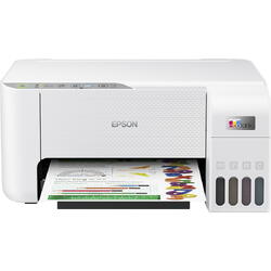 Imprimanta Multifunctionala inkjet color EPSON EcoTank L3256 CISS, A4, USB, Wi-Fi, Alb