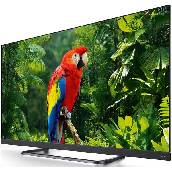 Televizor LED Smart Android TCL 139 cm, 55EC780, 4K Ultra HD, Clasa A+, Negru