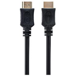 Cablu video Spacer SPC-HDMI4L-1M, HDMI tata la HDMI tata, 1m, conectori auriti, rezolutie maxima 4K 3840 x 2160 la 60 Hz, Negru