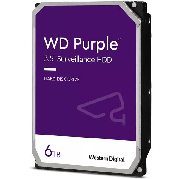 Western Digital HDD WD Purple™ 6TB, 256MB cache, SATA-III