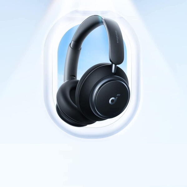 Casti Wireless Over-Ear Anker Soundcore Space Q45, Adaptive Active Noise Cancelling, LDCA Hi-Res, Bluetooth 5.3, Negru