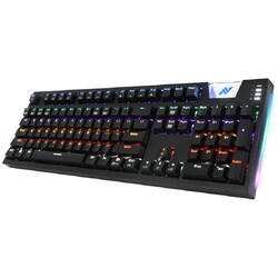 Tastatura gaming PC Abko Hacker K660 Arc, Editie Premium, RGB Led, Impermeabila, Negru