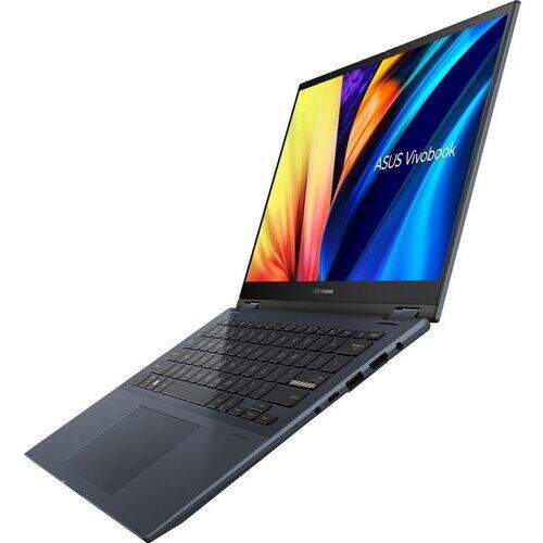 Laptop Asus VivoBook S 14 Flip TN3402QA, 14 inch WUXGA Touch, AMD Ryzen 5 5600H, 8GB RAM, 512GB SSD, AMD Radeon, Windows 11 Home S, Albastru