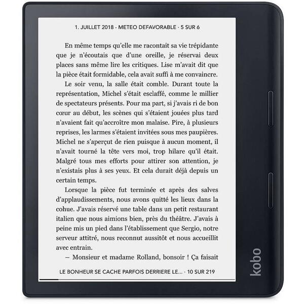 E-book Reader Kobo Sage, 8 inch, 32GB, Wi-Fi, Negru