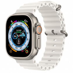 Apple Watch Ultra, GPS, Cellular, Carcasa Titanium 49mm, White Ocean Band