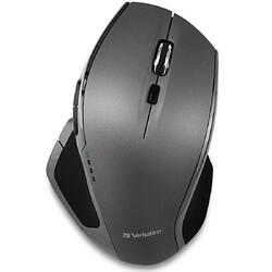 Mouse wireless Verbatim Deluxe, 1600 dpi, 8 butoane, Gri