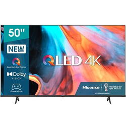 Televizor QLED Smart HISENSE 50E7HQ, 126 cm, Ultra HD 4K, HDR10, Clasa G, Negru