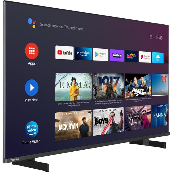 Televizor LED Toshiba 50QA5D63DG, 126 cm, Smart,Ultra HD, Android, Negru