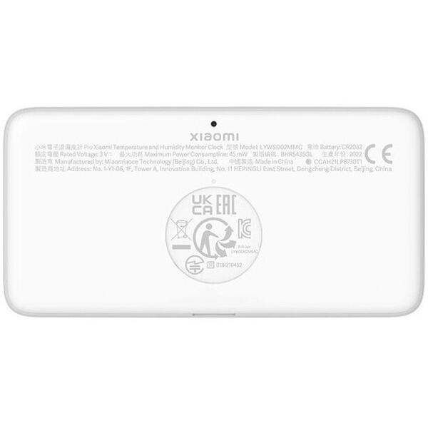 Senzor Temperatura Umiditate Xiaomi Mi, Cu Afisaj, Alb BHR5435GL