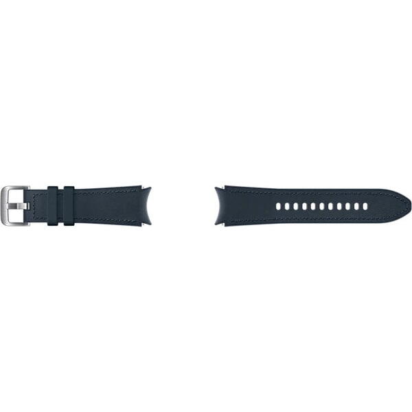 Curea smartwatch Samsung Hybrid Leather pentru Galaxy Watch4 20mm S/M, Navy