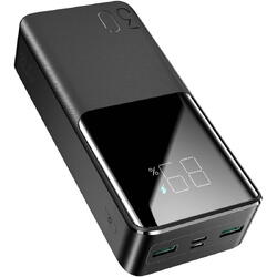 Baterie Externa Powerbank Joyroom JR-QP193, 30000 MA, Power Delivery (PD) - Quick Charge 3.0, 22.5 W, Neagra