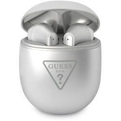 Casti In-Ear Guess Triangle Logo, Bluetooth, Argintiu Glossy