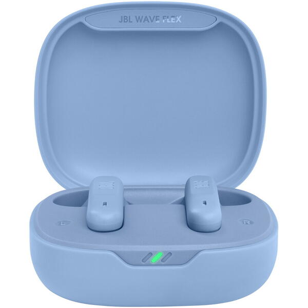 Casti audio in-ear JBL Wave Flex, True Wireless, Bluetooth, Deep Bass, Albastru