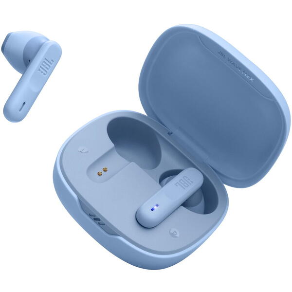 Casti audio in-ear JBL Wave Flex, True Wireless, Bluetooth, Deep Bass, Albastru