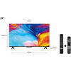 Televizor LED TCL 43P639, 108 cm, Smart, 4K, Google TV, Negru