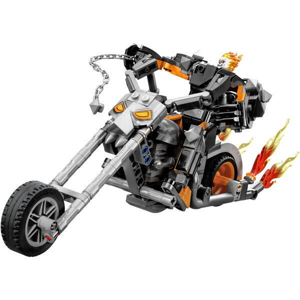 LEGO® Super Heroes - Robot si motocicleta Calaretul fantoma 76245, 264 piese