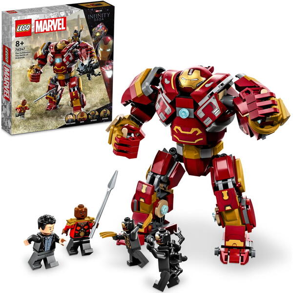 LEGO® Super Heroes - Hulkbuster: Batalia din Wakanda 76247, 385 piese