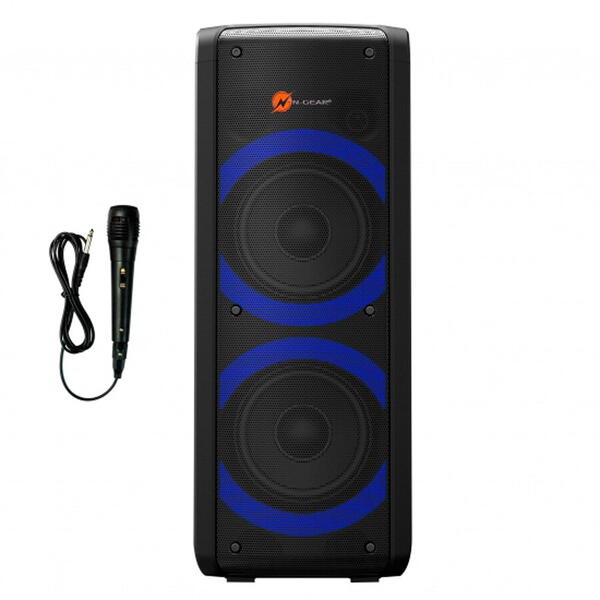 Boxa activa portabila N-Gear Lets Go Party 72, 450 W, difuzor 2x16cm, USB, MP3, Bluetooth, microfon cu fir