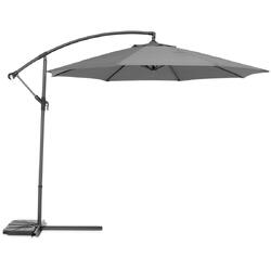 Umbrela cu manivela LARISA H.256 D.300 negru/gri