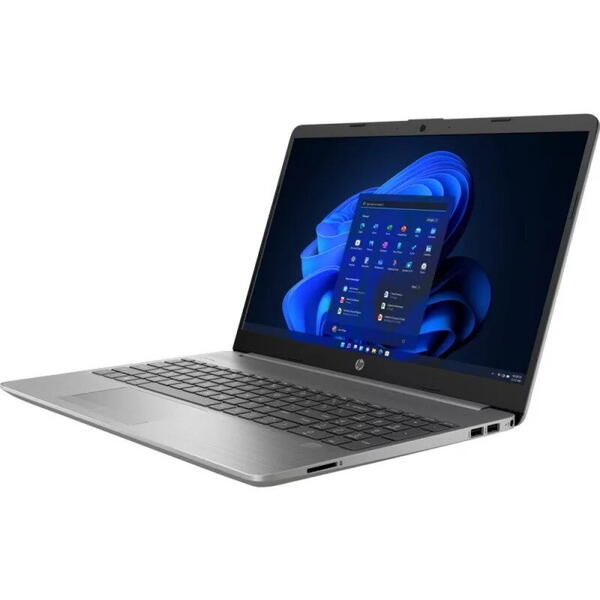 Laptop HP 250 G9, 15.6 inch FHD, Intel Core i7-1255U, 8GB RAM, 512GB SSD, Free DOS, Argintiu