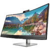 Monitor VA LED HP 34" E34m G4, WQHD (3440 x 1440), HDMI, DisplayPort, Ecran Curbat, Boxe, Negru/Argintiu