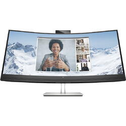 Monitor VA LED HP 34" E34m G4, WQHD (3440 x 1440), HDMI, DisplayPort, Ecran Curbat, Boxe, Negru/Argintiu