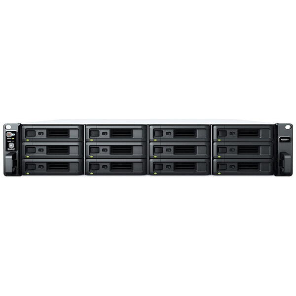 Network Attached Storage Synology RS2421+ RackStation 2U cu procesor AMD Ryzen V1500B 2.2GHz, 12-Bay, 4GB DDR4